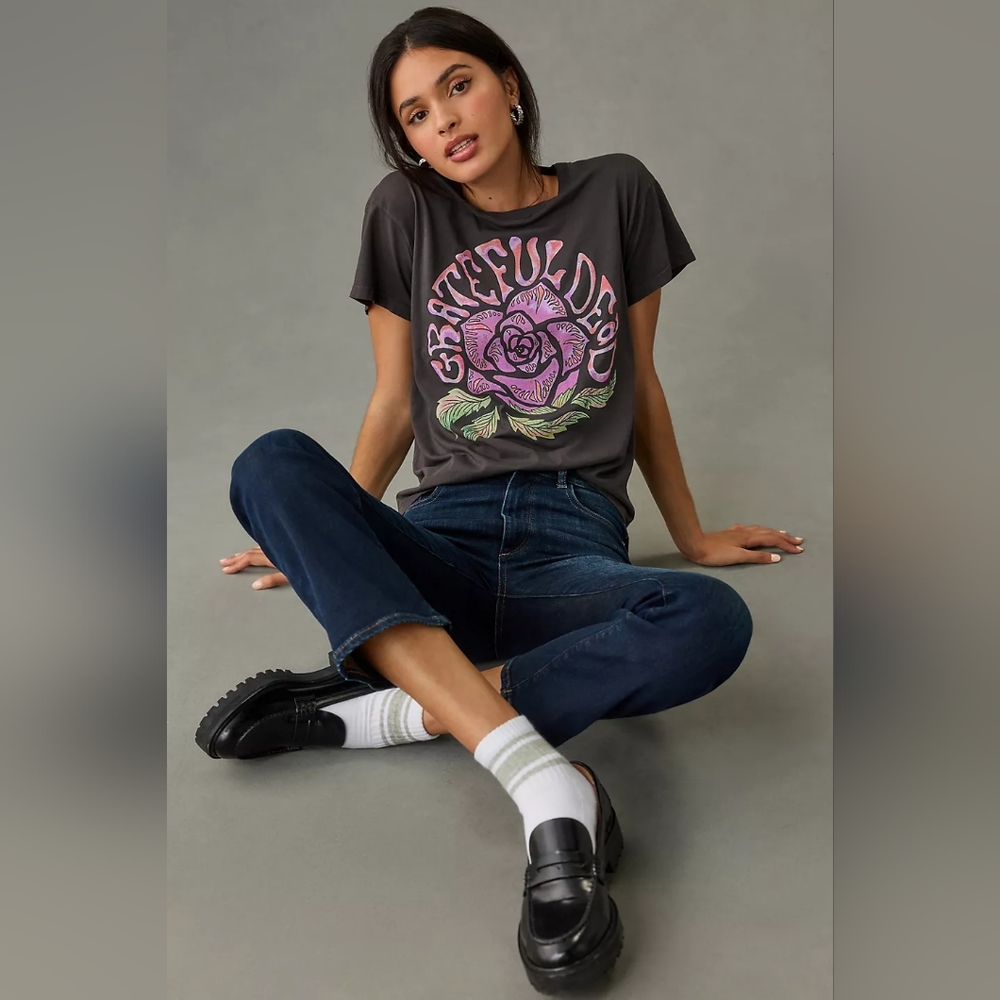 Letluv for Anthropology Grateful Dead Graphic Tee, size small